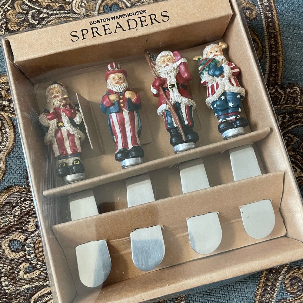 Santa Claus 4th of July Dip / Jelly Spreaders
